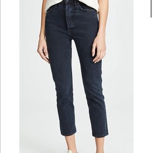 Agolde Riley high rise slim crop